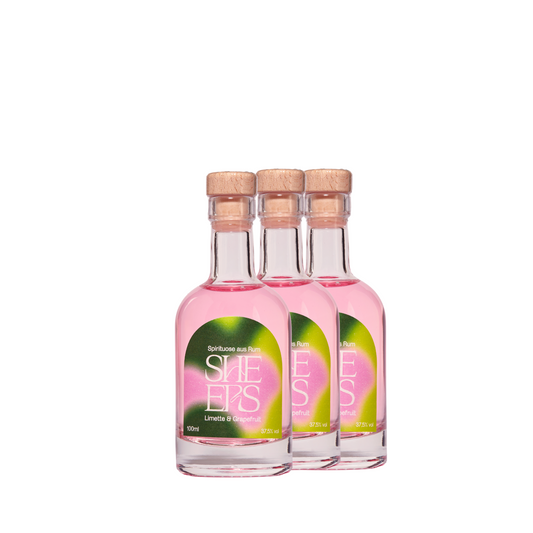 3er Set - Sheers Spirituose aus Rum Limette & Grapefruit 100ml